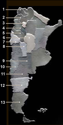 Mapa de Arte Rupestre - Argentina